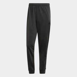 mens essentials warm-up tapered 3-stripes track pants