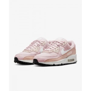 air max 90 dh8010-600 womens pink & white running sneaker shoes fnk164