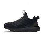 mens acg react terra gobe shoes in black/space purple/anthracite