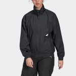 womens woven track top