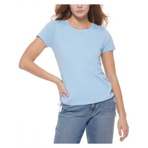 womens ruched side-tie t-shirt