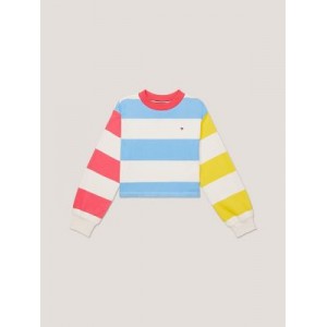 Kids Bold Stripe Crewneck Sweatshirt