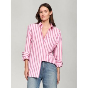 Oversized Stripe Poplin Shirt