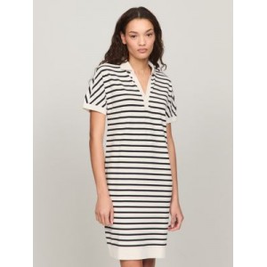 Relaxed Fit Stripe Polo Dress