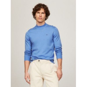 Solid Wool-Blend Mockneck Sweater