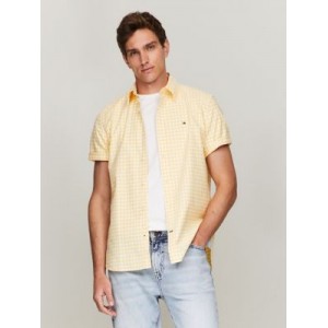 Regular Fit Gingham Short-Sleeve Oxford Shirt