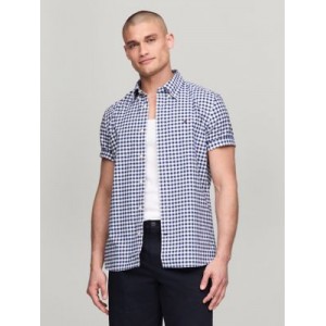 Regular Fit Gingham Short-Sleeve Oxford Shirt