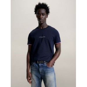 Slim Fit Tommy Logo Tipped T-Shirt