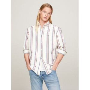 Regular Fit Stripe Linen Blend Shirt