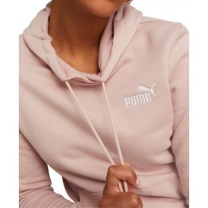 Womens Essentials Embroidered Hooded Fleece Sweatshirt