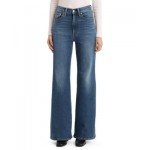 Womens Ribcage Bell High-Rise Flare-Leg Jeans