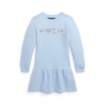 Toddler and Little Girls Fair Isle Logo Fleece Dress