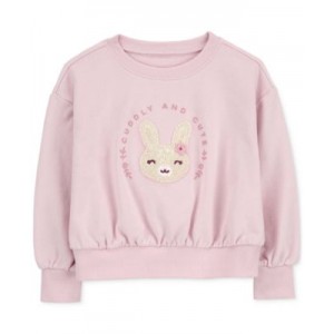 Toddler Girls Bunny Pullover Sweatshirt