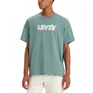 Mens Cotton Relaxed Logo Crewneck T-Shirt