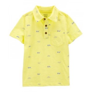 Toddler Boys Sunglasses Print Polo Shirt