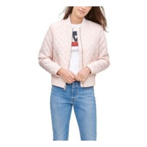 Diamond Quilted Casual Bomber Jacket