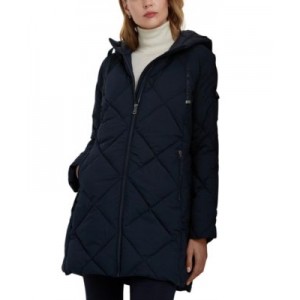 Womens Quilted Hooded Packable Puffer Coat
