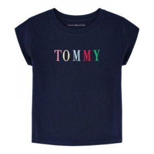 Toddler Girls Embroidered Short Sleeve Boxy T-shirt