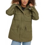Womens Lightweight Washed Cotton Military Jacket