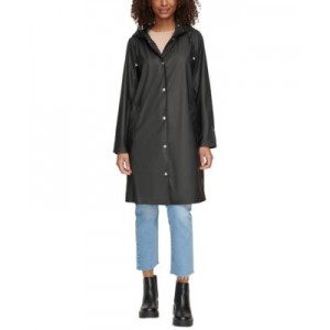 Womens Long Hooded Rain Coat