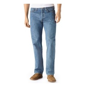 Mens 501 Original Fit Button Fly Non-Stretch Jeans