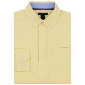 Big Boys Long Sleeve Fashion Pinpoint Oxford Dress Shirt