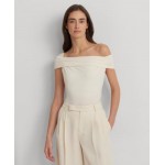 Womens Twisted Off-The-Shoulder Top
