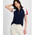 Womens Colorblocked Polo Shirt