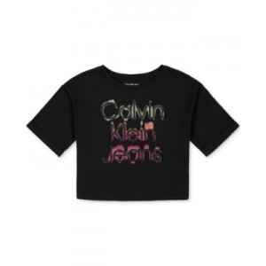 Big Girls Glow Calvin Klein Jean Oversize Logo T-Shirt