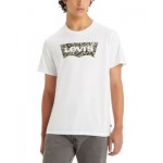 Mens Classic Standard-Fit Floral Logo Graphic T-Shirt
