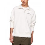 Mens Quarter-Zip Long Sleeve Logo Sweatshirt
