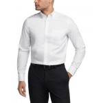 Mens TH Flex Regular Fit Wrinkle Resistant Stretch Pinpoint Oxford Dress Shirt