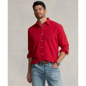 Mens Big & Tall Garment-Dyed Oxford Shirt