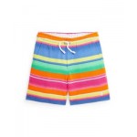 Toddler and Little Boys Striped Spa Terry Shorts