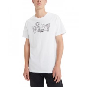 Mens Classic-Fit Logo Outline Graphic T-Shirt
