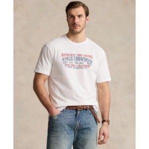 Mens Big & Tall Cotton Jersey Graphic T-Shirt