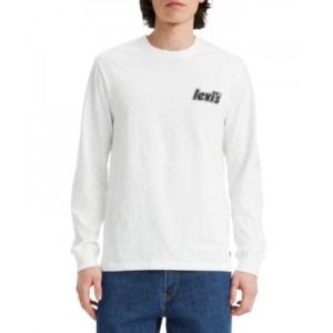 Mens Relaxed Fit Long-Sleeve Logo Graphic T-Shirt