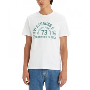 Mens Classic Standard-Fit Arch Logo Graphic T-Shirt