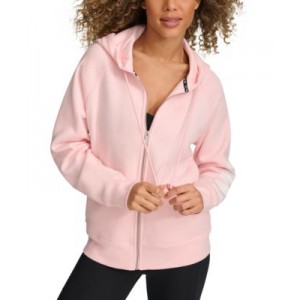 Womens Exploded-Logo Front-Zip Hoodie