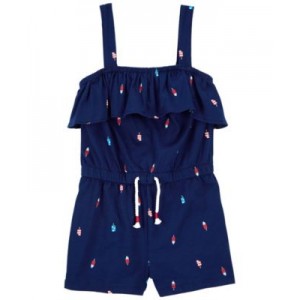 Toddler Girls 4th Of July Popsicle Romper