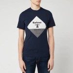 Barbour Beacon Mens Diamond T-Shirt - Navy