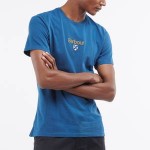 Barbour Heritage Mens Emblem T-Shirt - Deep Blue