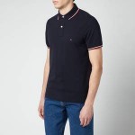 Tommy Hilfiger Mens Tipped Slim Fit Polo Shirt - Desert Sky