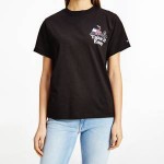 Tommy Jeans Womens Tjw Relaxed Philosot-Shirt - Black