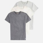 Polo Ralph Lauren Mens 3 Pack Crewneck T-Shirts - Andover Heather/Lt Sp Grey/Charcoal Grey