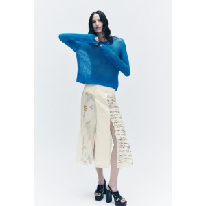 PATCHWORK MIDI SKIRT ZW COLLECTION