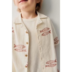 FISH EMBROIDERED SHIRT