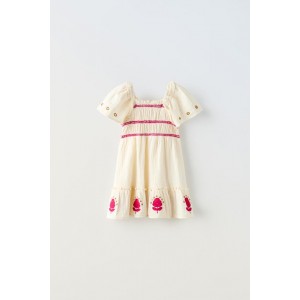 EMBROIDERED MOTIF DRESS
