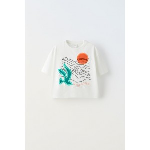 EMBROIDERED OCEAN T-SHIRT