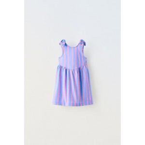 STRIPED KNOTTED DRESS